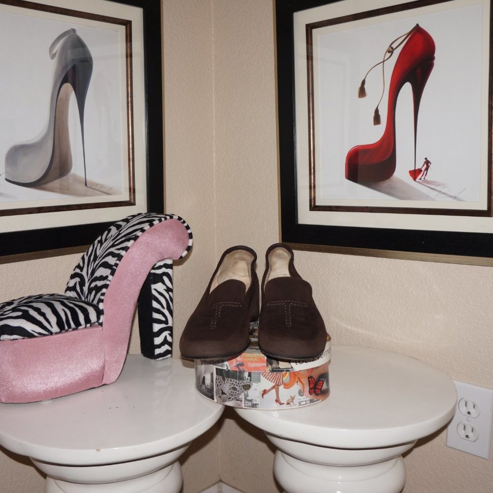Taryn Rose 39 M brown wedge shows made in Italy wo
